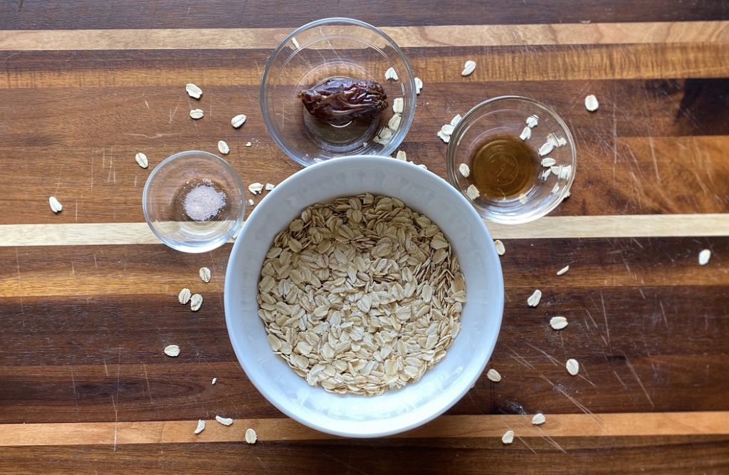 Ingredients for DIY Oat Milk