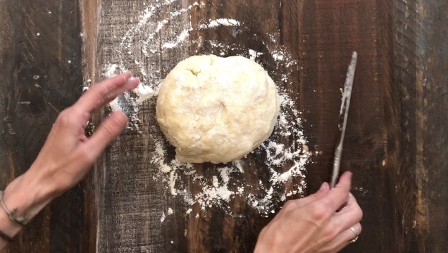 Pie dough ball