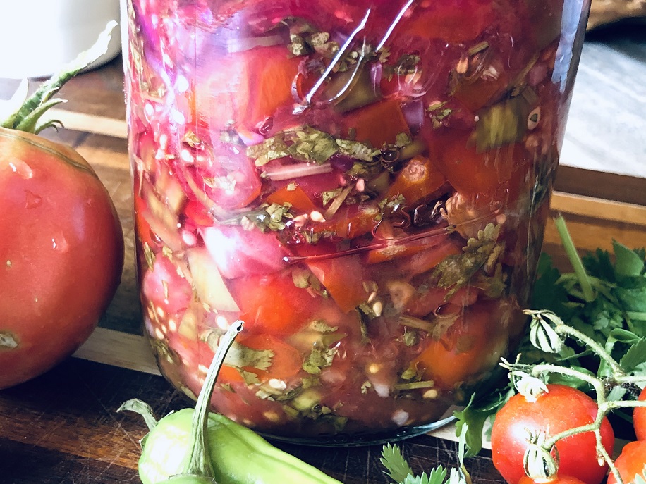 Probiotic-Rich Fermented Salsa in a Jar
