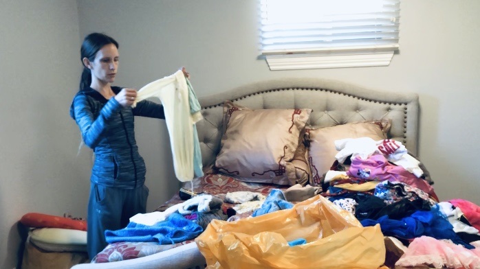Decluttering children's baby clothes
